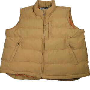 NWT St Johns Bay Mens Canyon Ridge Puffer Vest Camel Big 3XL Tall Winter READ
